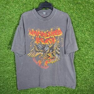 Unfinished Legacy Eagle Graphic T-Shirt Los Angeles Apparel XL Mens Streetwear‎